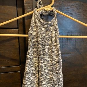 Halter sweater top